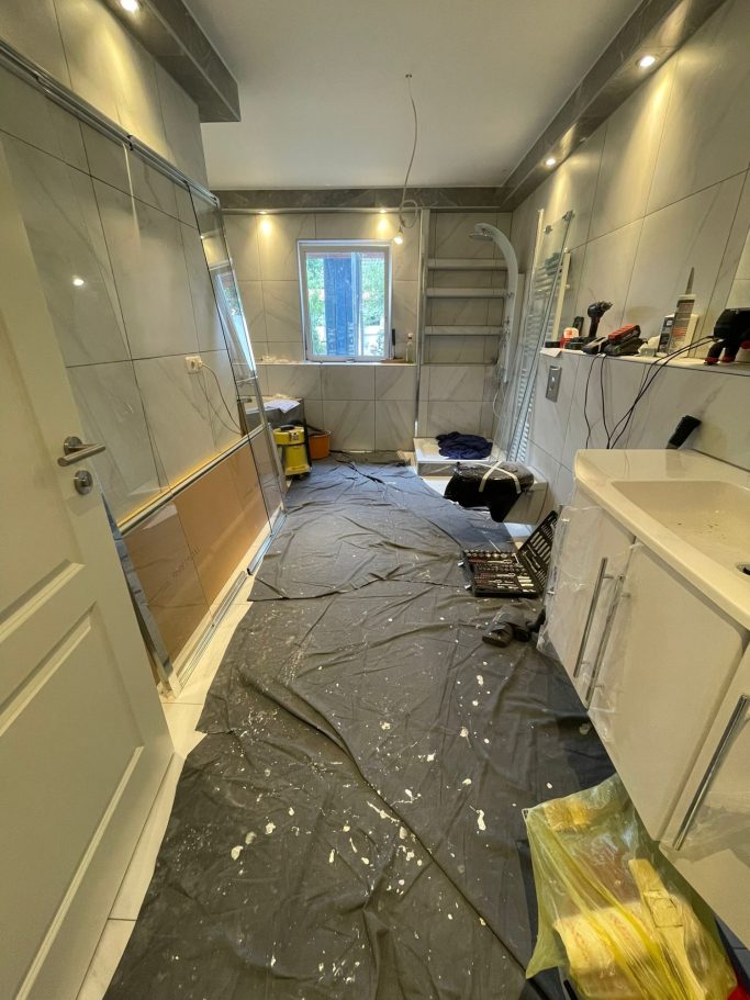 Staubschutz bei Malerarbeiten